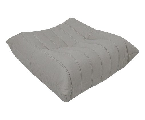 Puff Nirvana em tecido Pet Friendly Cinza, grey | WestwingNow