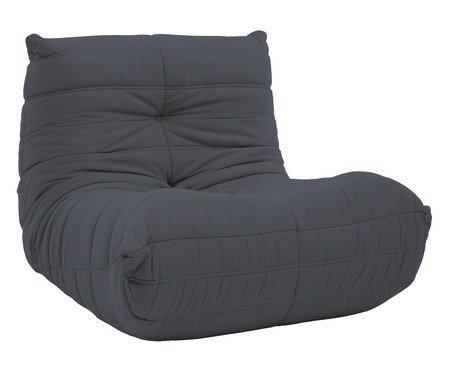 Poltrona Nirvana em tecido Pet Friendly Azul Acinzentado | Westwing