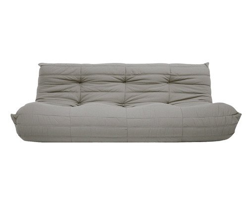 Sofá Nirvana 3 Lugares em tecido Pet Friendly Cinza, grey | WestwingNow