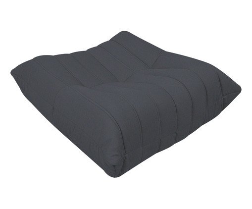 Puff Nirvana em tecido Pet Friendly Azul Acinzentado, blue | WestwingNow