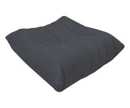 Puff Nirvana em tecido Pet Friendly Azul Acinzentado | Westwing