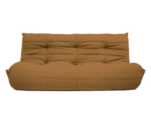Sofá Nirvana 2 Lugares em tecido Pet Friendly Mostarda, yellow | WestwingNow