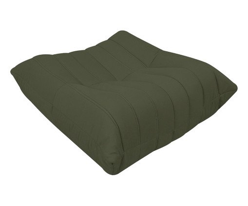 Puff Nirvana em tecido Pet Friendly Verde, green | WestwingNow