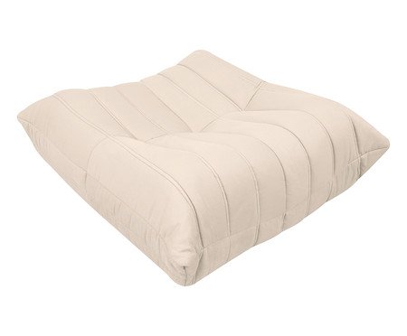 Puff Nirvana em tecido Pet Friendly Off-White | Westwing