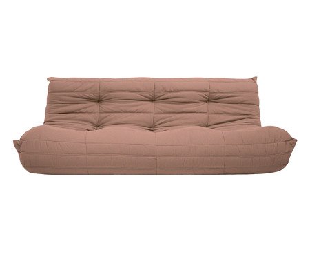Sofá Nirvana 3 Lugares em tecido Pet Friendly Rosa | Westwing