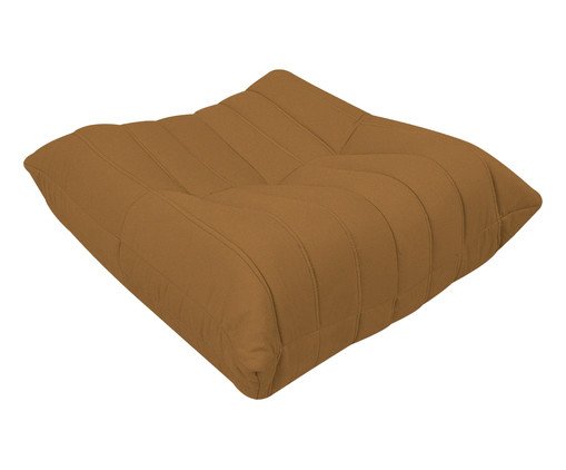 Puff Nirvana em tecido Pet Friendly Mostarda, yellow | WestwingNow