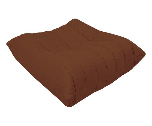 Puff Nirvana em tecido Pet Friendly Telha, Terracotta | WestwingNow