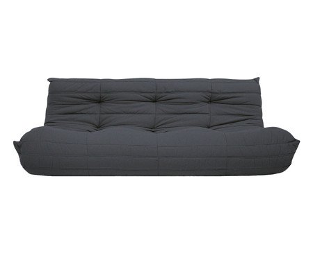 Sofá Nirvana 3 Lugares em tecido Pet Friendly Azul Acinzentado | Westwing