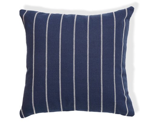 Capa de Almofada Jacquard Nouveau Listras Azul Marinho, blue | WestwingNow