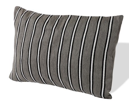Capa de Almofada Retângular Jacquard Marais Cinza | Westwing