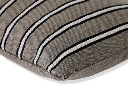 Capa de Almofada Retângular Jacquard Marais Cinza | Westwing