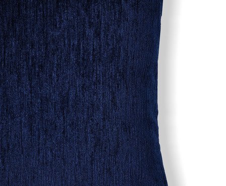 Capa de Almofada Veludo Jacquard Montreal Azul Marinho | Westwing