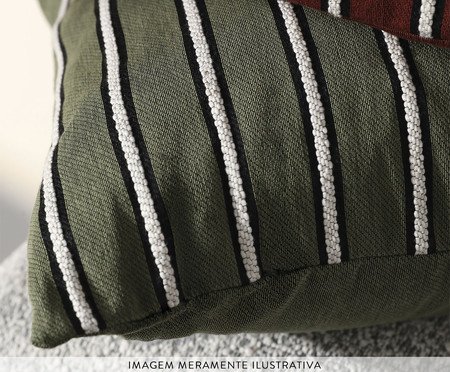 Capa de Almofada Retângular Jacquard Marais Verde | Westwing