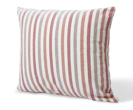 Capa de Almofada Jacquard Nouveau Listras Terracota | Westwing