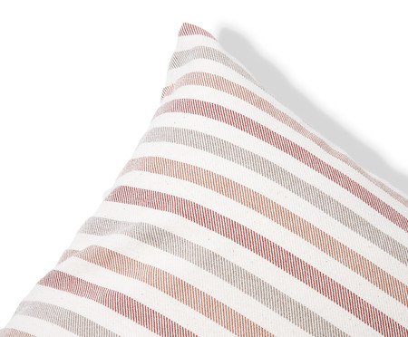 Capa de Almofada Jacquard Nouveau Listras Terracota | Westwing
