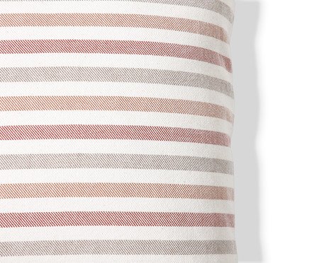 Capa de Almofada Jacquard Nouveau Listras Terracota | Westwing
