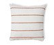 Capa de Almofada Tear Listrado Relevo Terracota, Terracotta | WestwingNow