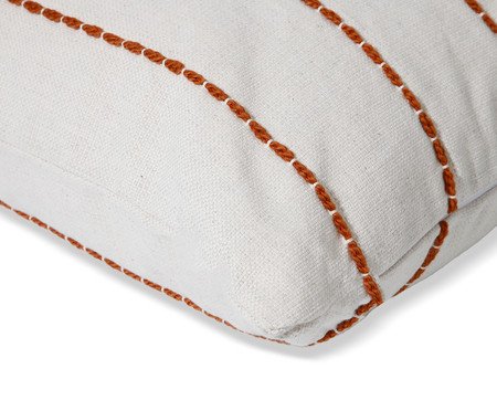 Capa de Almofada Tear Listrado Relevo Terracota | Westwing