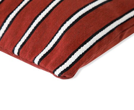 Capa de Almofada Retângular Jacquard Marais Terracota | Westwing