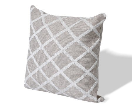 Capa de Almofada Jacquard Losango Relevo Tassel | Westwing