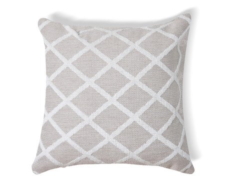 Capa de Almofada Jacquard Losango Relevo Tassel | Westwing