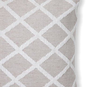 Capa de Almofada Jacquard Losango Relevo Tassel | Westwing