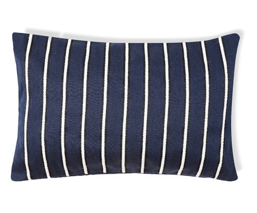 Capa de Almofada Retângular Jacquard Marais Azul Marinho, blue | WestwingNow