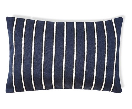 Capa de Almofada Retângular Jacquard Marais Azul Marinho | Westwing