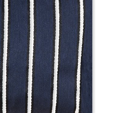 Capa de Almofada Retângular Jacquard Marais Azul Marinho | Westwing
