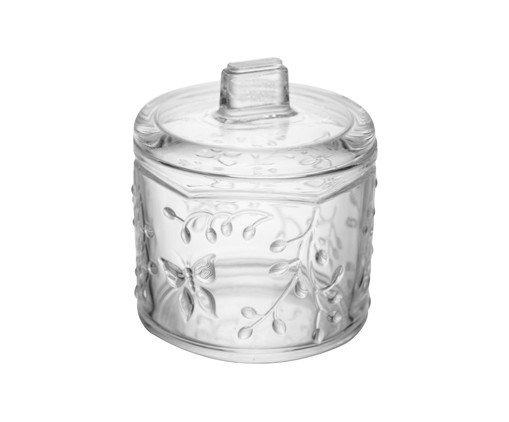 Potiche em Cristal Ecológico New Butterfly, Transparente | WestwingNow
