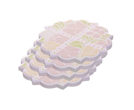 Jogo de Porta Copos Floral | Westwing
