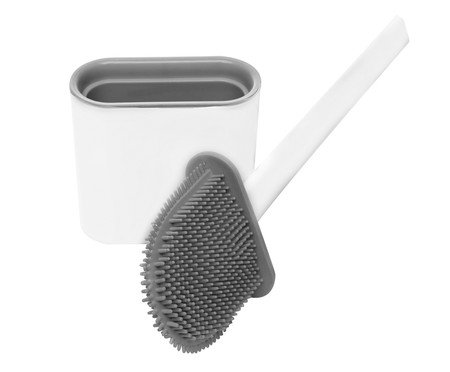 Escova Sanitária com Suporte Hador Branca | Westwing