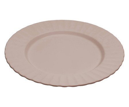 Prato Raso de Melamina Gerbera Bege | Westwing
