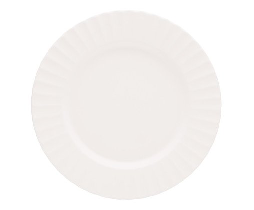 Prato Raso de Melamina Gerbera Bege, Bege | WestwingNow