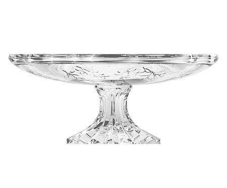 Prato para Bolo com Pé em Cristal Ecológico New Butterfly | Westwing