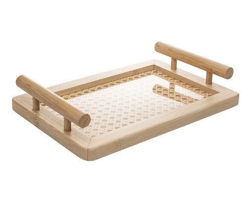 Bandeja Fundo em Treliça Wolff, Bege | WestwingNow