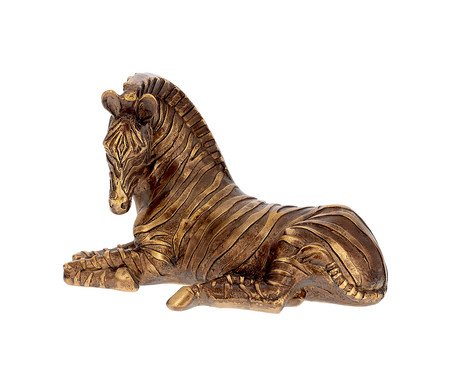 Escultura Zebra Dourado | Westwing