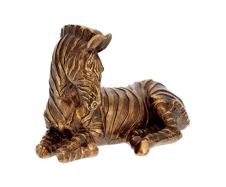 Escultura Zebra Dourado | Westwing