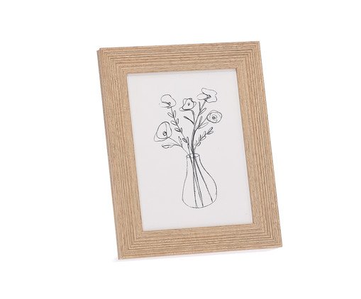 Porta-Retrato em Polietireno Samiro Caramelo - Foto 15X20cm, Marrom | WestwingNow