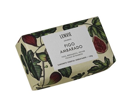 Sabonete Vegetal em Barra Figo Ambarado - 150G