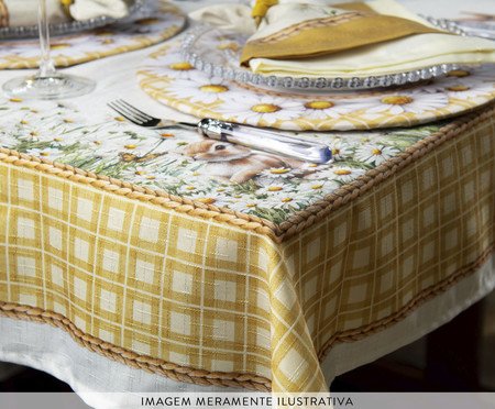 Toalha de Mesa Páscoa Amarelo | Westwing