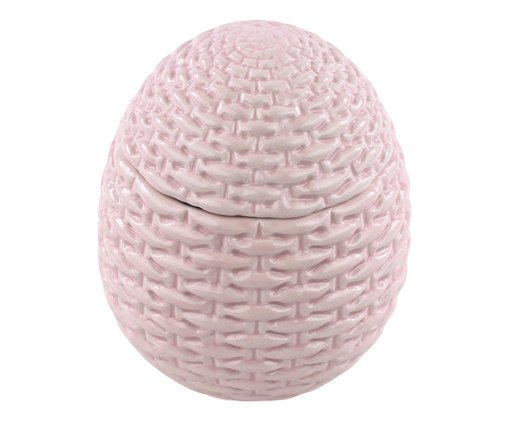 Bomboniere Ovo com Tampa Rosa, Rosa | WestwingNow