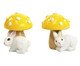 Cogumelo Decorativo com Coelho Amarelo, Amarelo | WestwingNow