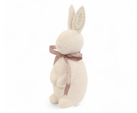 Coelho Decorativo Flocado com Perolas Nudee | Westwing