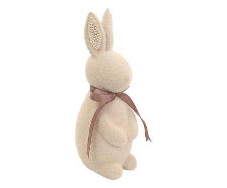 Coelho Decorativo Flocado com Perolas Nudee | Westwing
