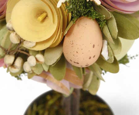 Topiaria Decorativa com Flores e Ovos | Westwing