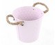 Balde com Alças de Corda Rosa, Rosa | WestwingNow