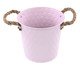 Balde com Alças de Corda Rosa, Rosa | WestwingNow