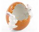 Pote Decorativo com Coelho Laranja e Branco, Laranja | WestwingNow