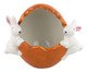 Pote Decorativo com Coelho Laranja e Branco, Laranja | WestwingNow